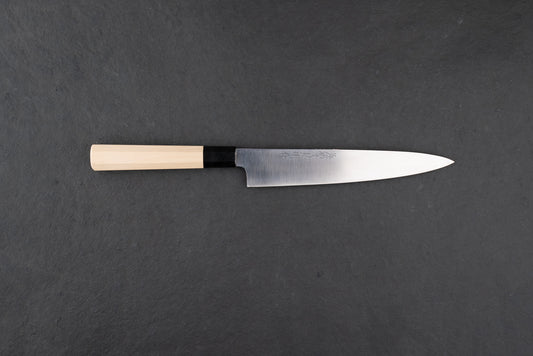 Yoshiaki Fujiwara (Kiyoshi Kato) Aoniko Migaki Sujihiki 210mm