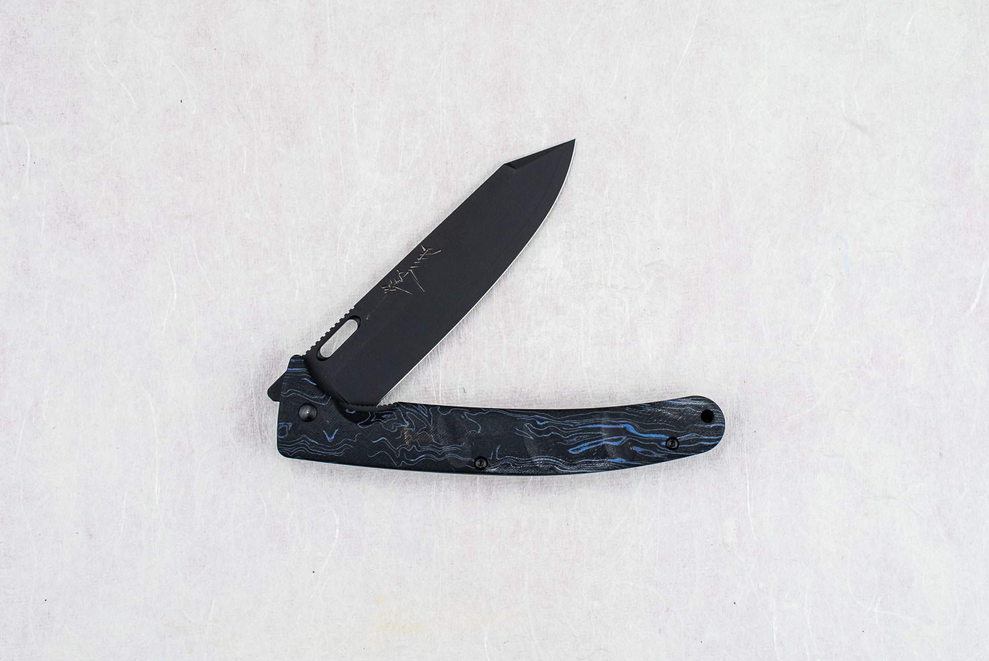 Yu Kurosaki SG2 Black Leopard Folding Knife 110mm