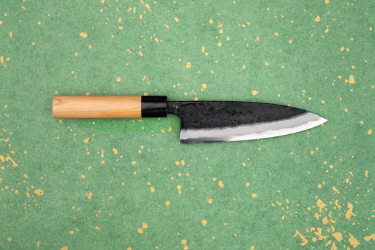 Kyohei Shindo Aogami Kurouchi Funayuki 165mm