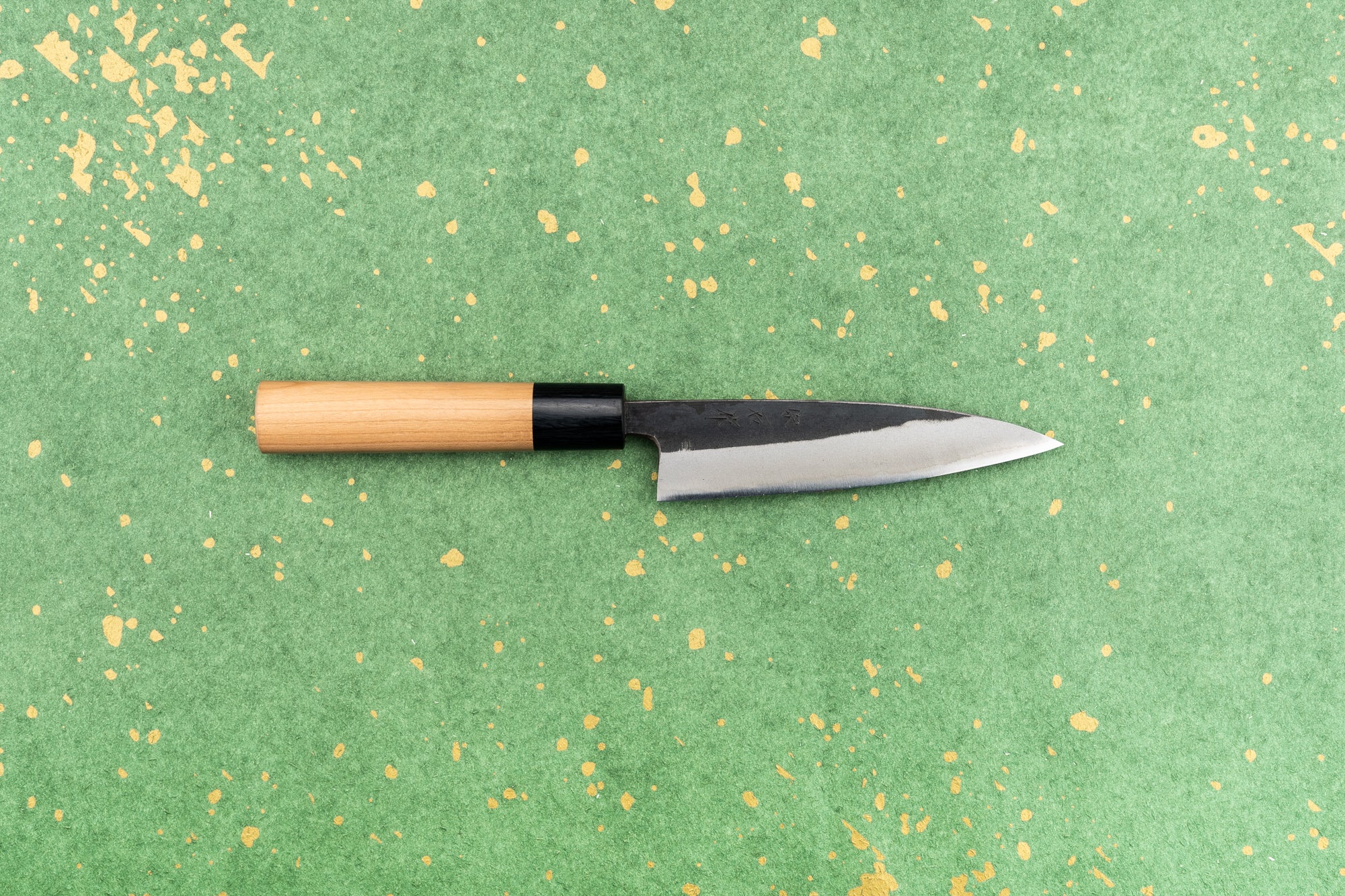 Muneishi Aogami Stainless Kurouchi Petty 120mm from Muneishi