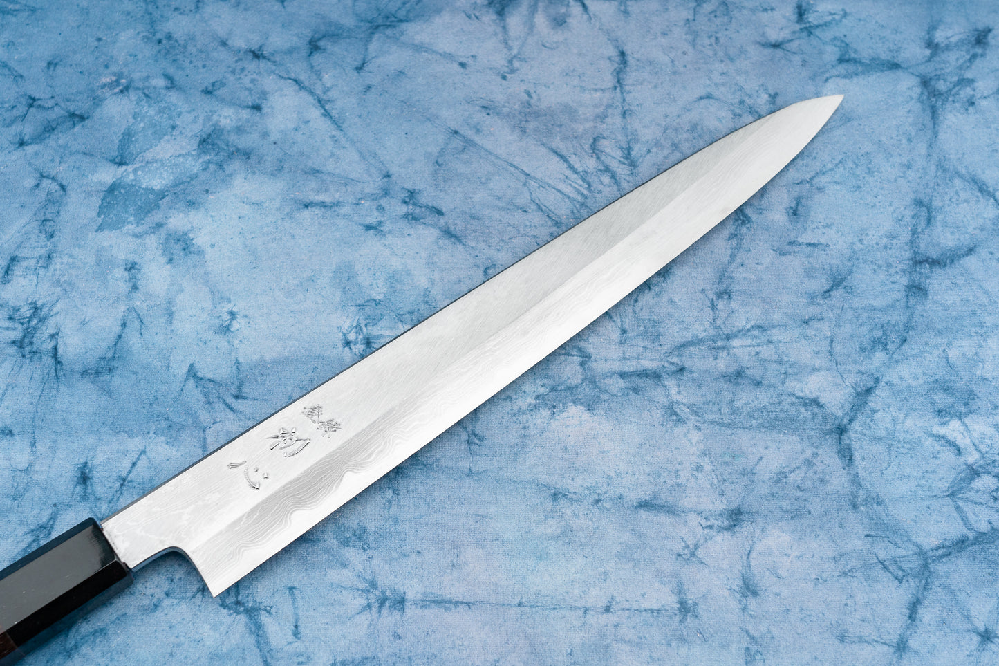 Satoshi Nakagawa Hatsukokoro Aoichi Damascus Shinogi Sujihiki 270mm