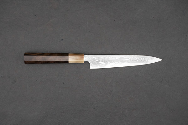 Naohito Satoshi Nakagawa x Naohito Myojin Aoichi Damascus Petty 150mm