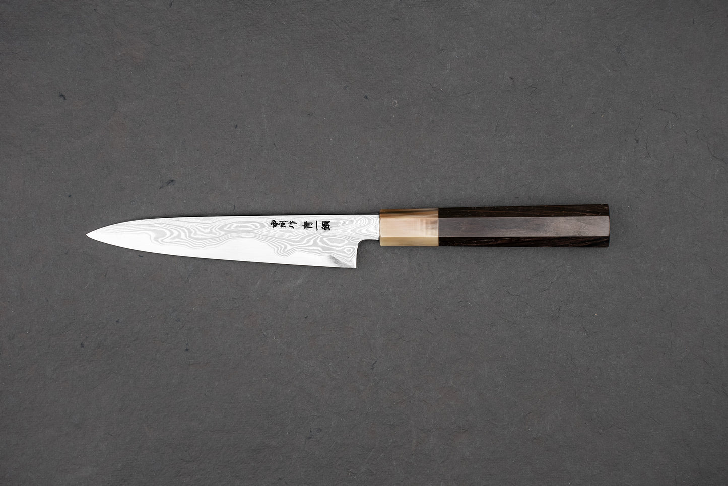 Satoshi Nakagawa x Naohito Myojin Aoichi Damascus Petty 150mm