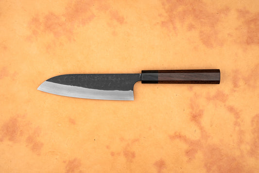 Nao Yamamoto AS Kurouchi Tsuchime Damascus Santoku 165mm