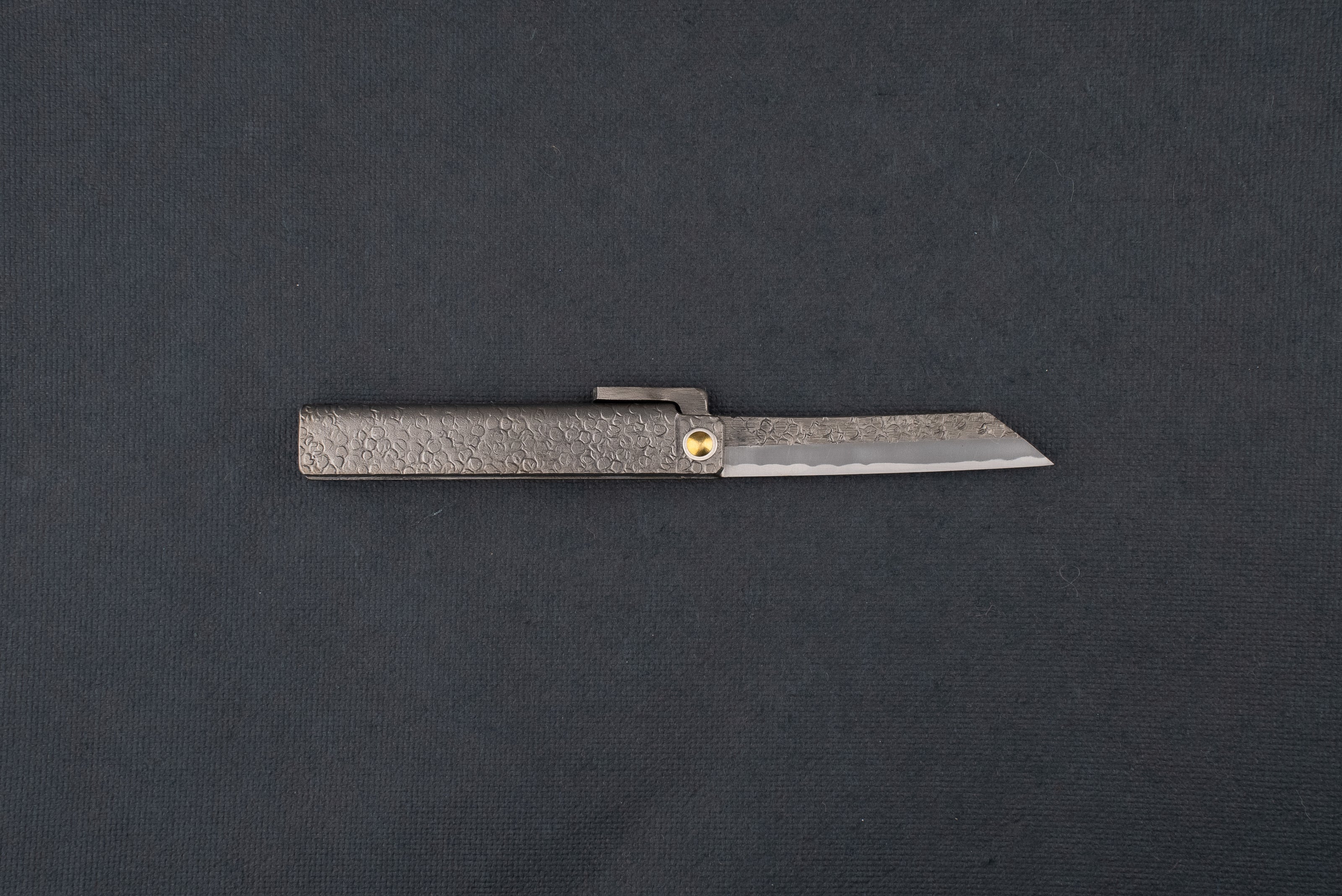 Osamu Tomita Shirogami Kurouchi Tsuchime Higo Knife from Osamu Tomita