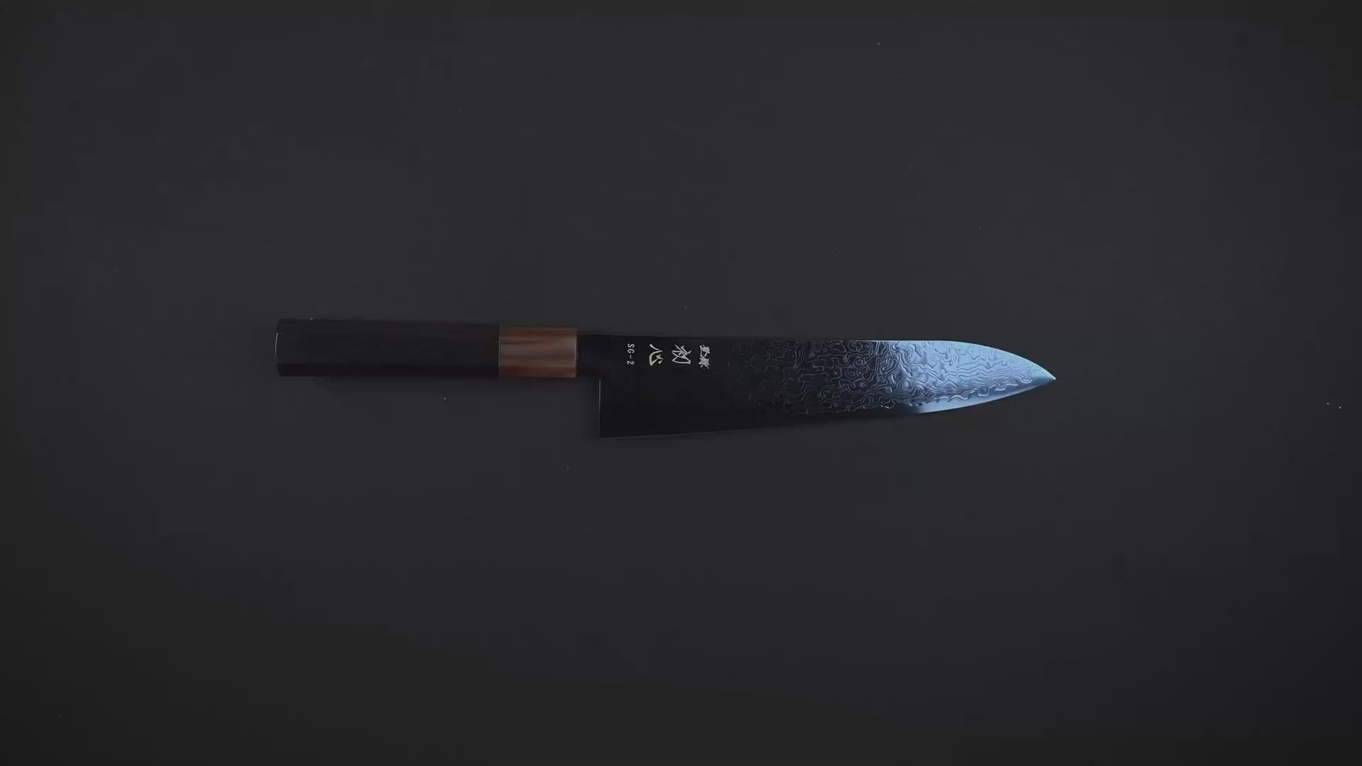 Hatsukokoro Ryuhyo SG2 Damascus BLUE Gyuto 210mm – Knifewear