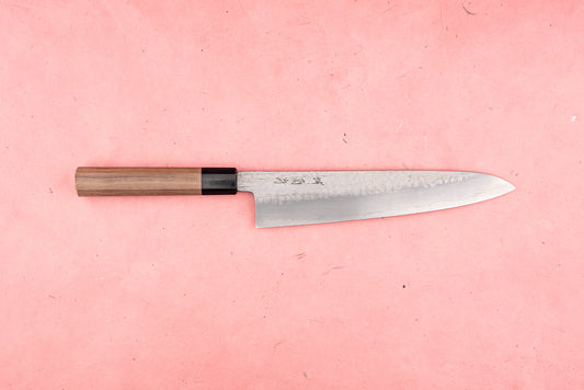 Sakai Kikumori Ginsan Tsuchime Gyuto 240mm