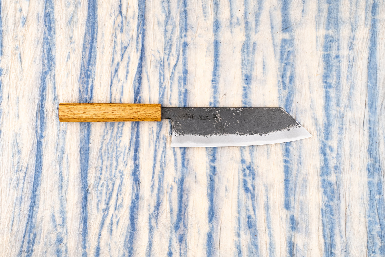 Sakai Kikumori Minomo Kajiya Aogami Kurouchi Tsuchime Bunka 180mm from Sakai Kikumori