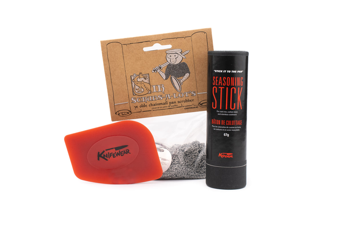 Knifewear Cast Iron and Carbon Steel Pan Care Kit