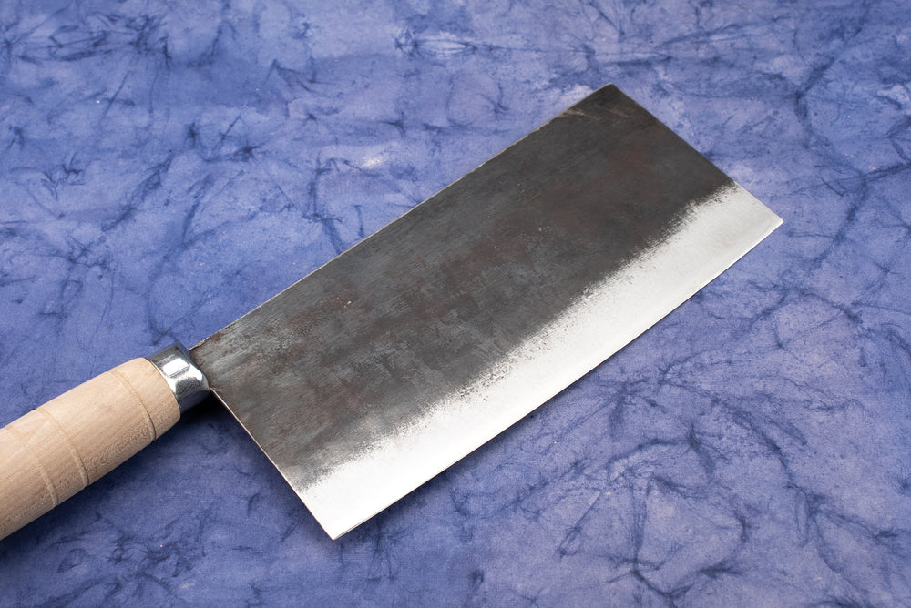 Sentan Shirogami Stainless Kurouchi Chinese Cleaver 200mm - Knifewear ...