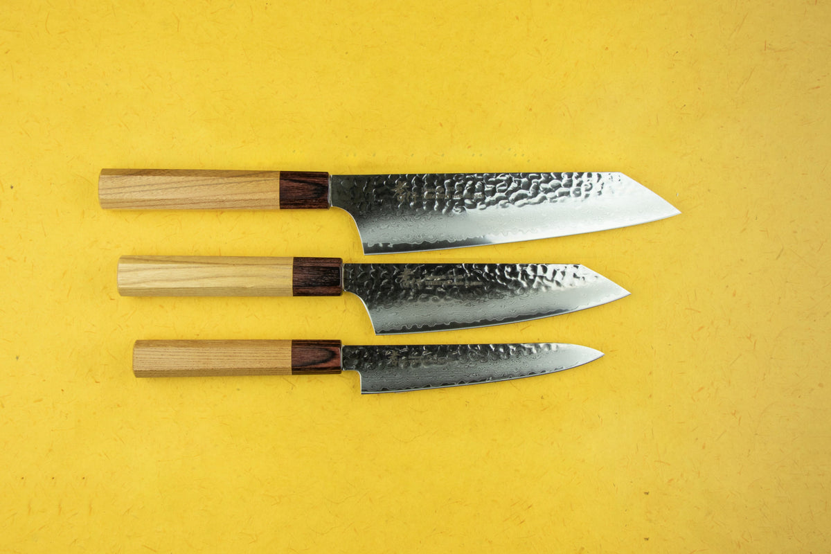 Sakai Takayuki VG10 33 Layer Damascus Knife Set