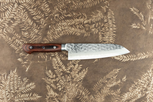 Tsunehisa Swedish Stainless Juni  拾弐 Tsuchime Western Santoku 165mm