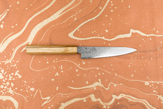 Tsunehisa ZA18 Jushichi 拾漆 Damascus Petty 135mm