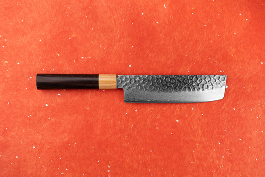 Tsunehisa Juroku 拾陸 VG10 Tsuchime Damascus Wa Nakiri 165mm