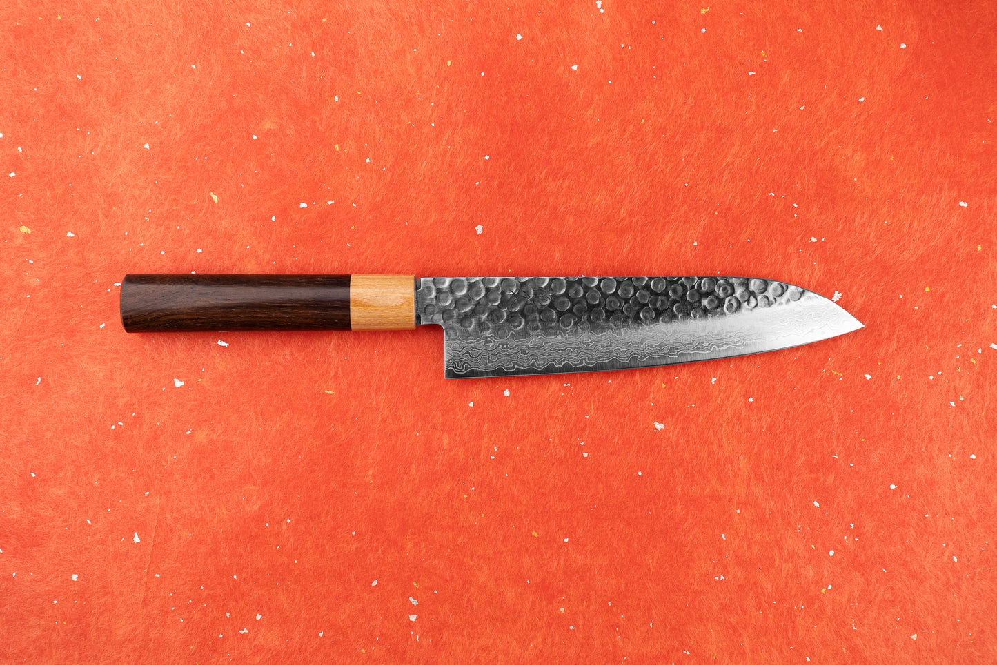 Tsunehisa Juroku 拾陸 VG10 Tsuchime Damascus Wa Santoku 180mm