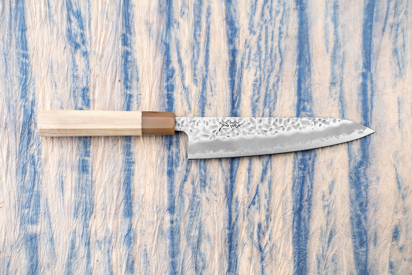 Tsunehisa Shiroichi Stainless Nijuhachi 廿捌 Tsuchime Gyuto 180mm