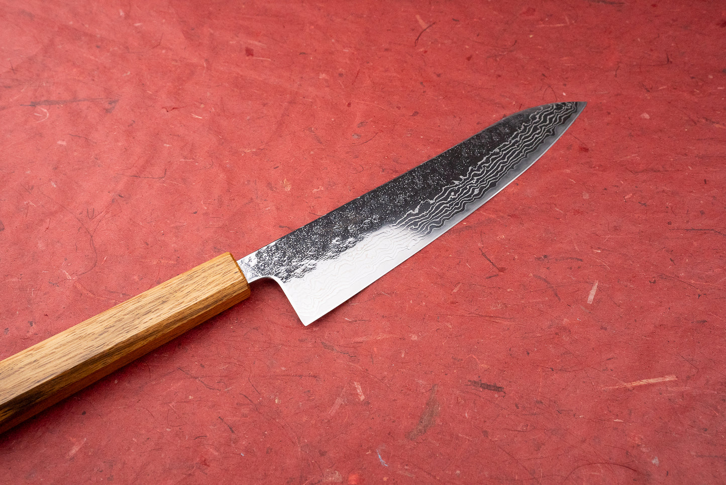 Tsunehisa  440C Sanjusan 参拾参 Tsuchime Migaki Damascus Gyuto 210mm