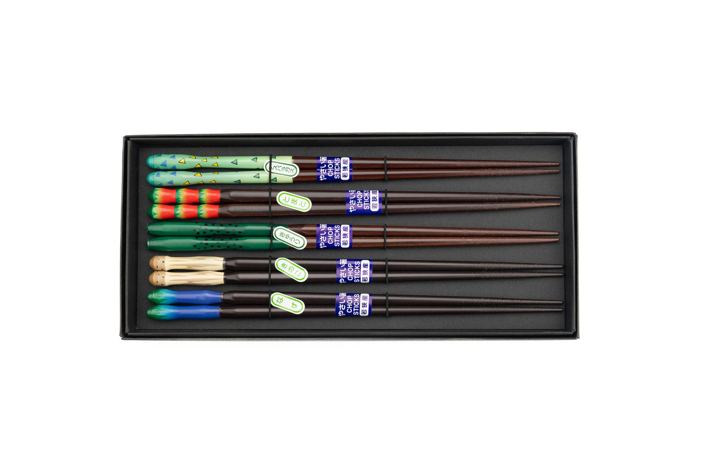 Wakasa Nuri Chopsticks Vegetable 5 piece Set