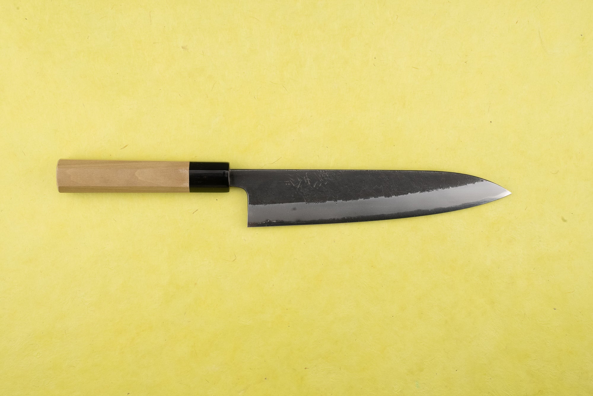 Toshihiro Wakui Aogami Honsanmai Kurouchi Nashiji Gyuto 210mm from Toshihiro Wakui
