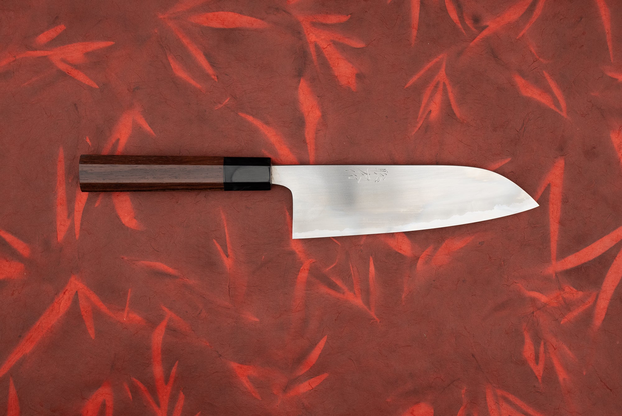 Toshihiro Wakui Shirogami Stainless Migaki Santoku 165mm from Toshihiro Wakui