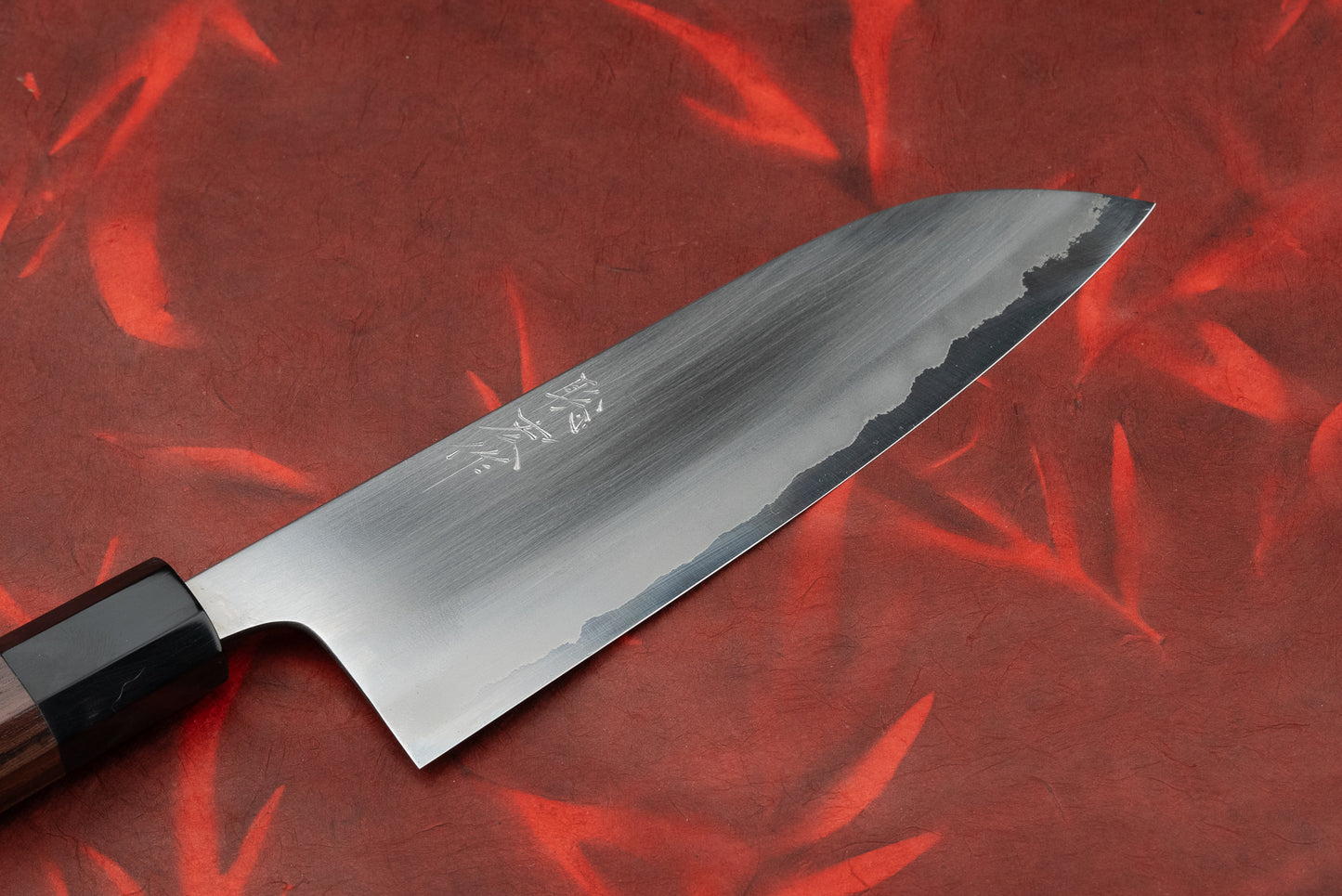 Toshihiro Wakui Shirogami Stainless Migaki Santoku 165mm