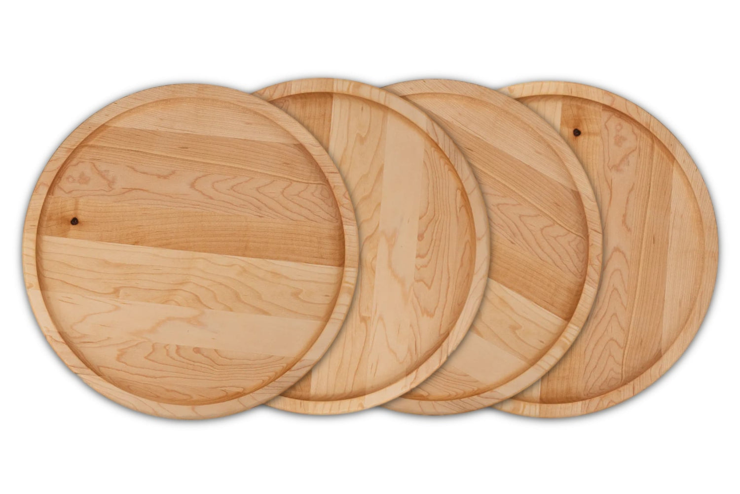 Set of 4 Wood For Chef Tapas/Steak Plates from Wood For Chef