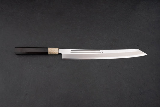 Yamawaki Hamono Ginsan Kyomen Onizori Kiritsuke Yanagiba 300mm from Hatsukokoro