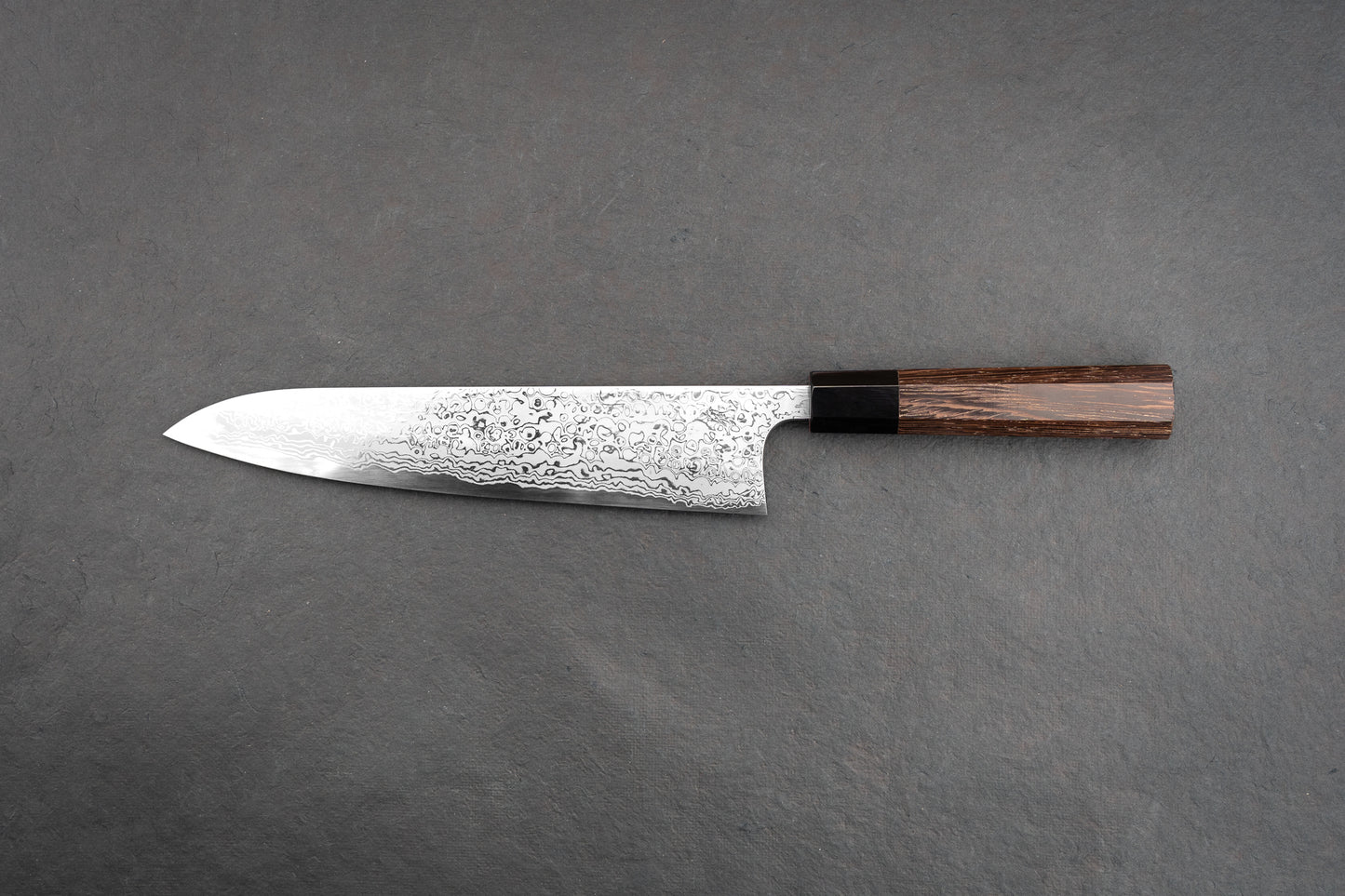 Yoshihiro Yauji Aogami Suminagashi Single Bevel Left Handed Gyuto 240mm