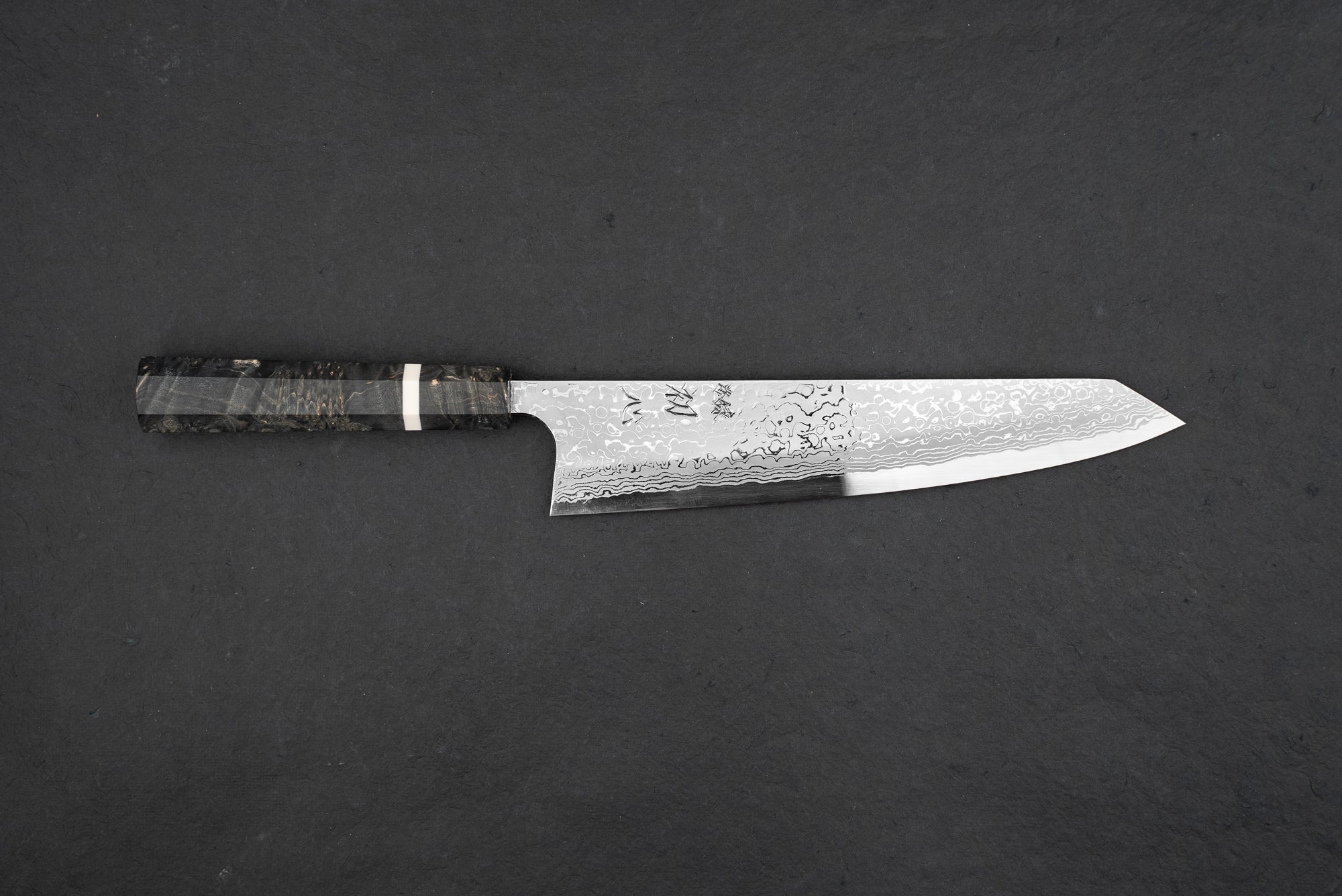 Yoshihiro Yauji Aogami Suminagashi Single Bevel Kiritsuke Gyuto 240mm from Yauji