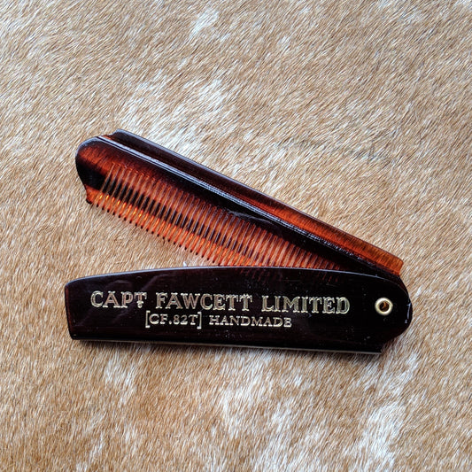Captain Fawcett's Folding Pocket Beard Comb 193mm from Captain Fawcett