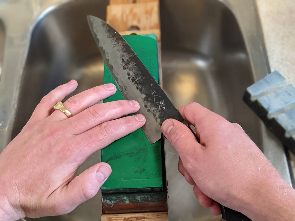 How to Sharpen a Knife with a Stone - How to Sharpen Kitchen
