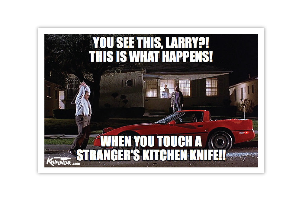 Knifewear Meme Sticker &quot;Larry&quot;