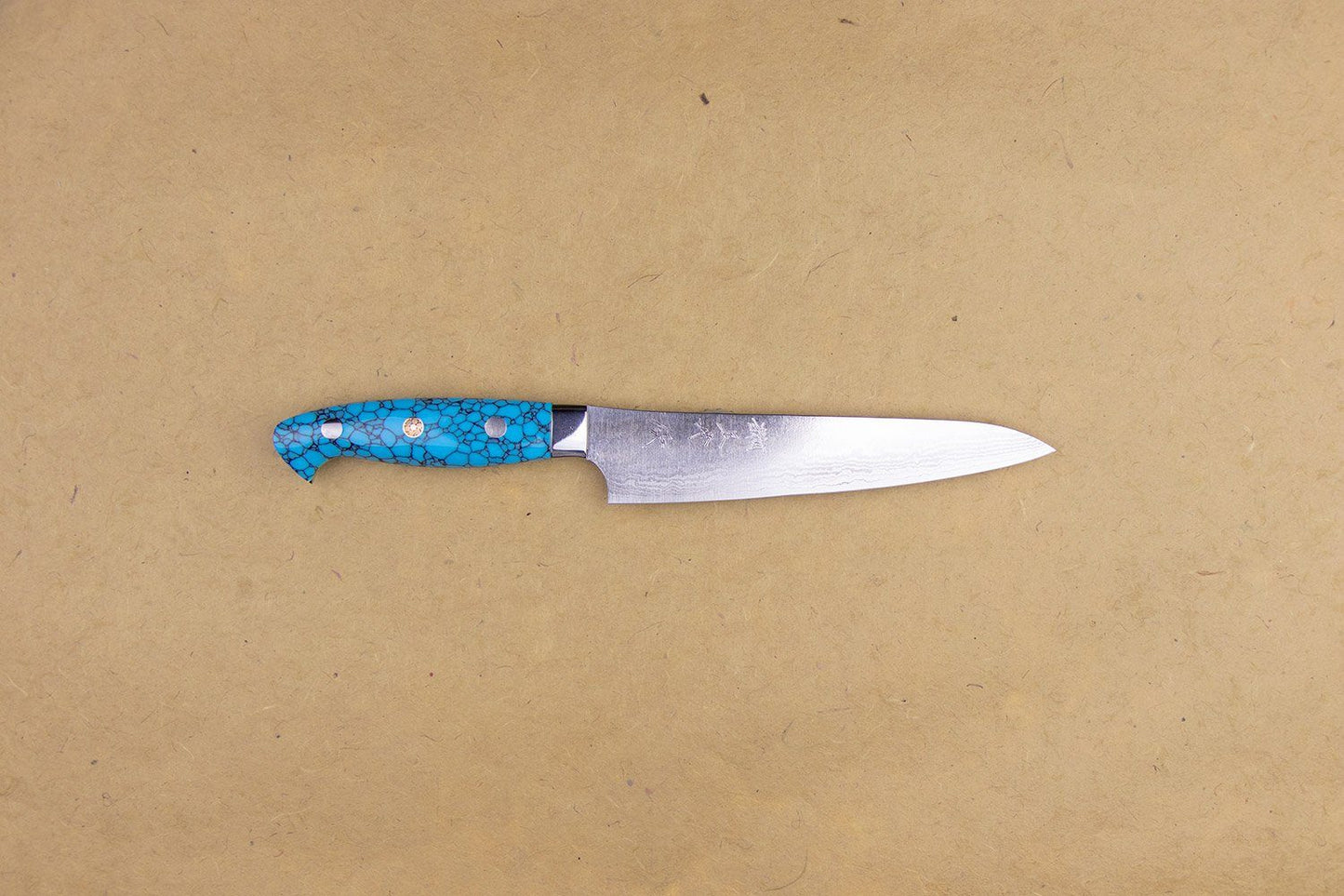 Yu Kurosaki SRS13 Damascus Turquoise Handle Petty 150mm