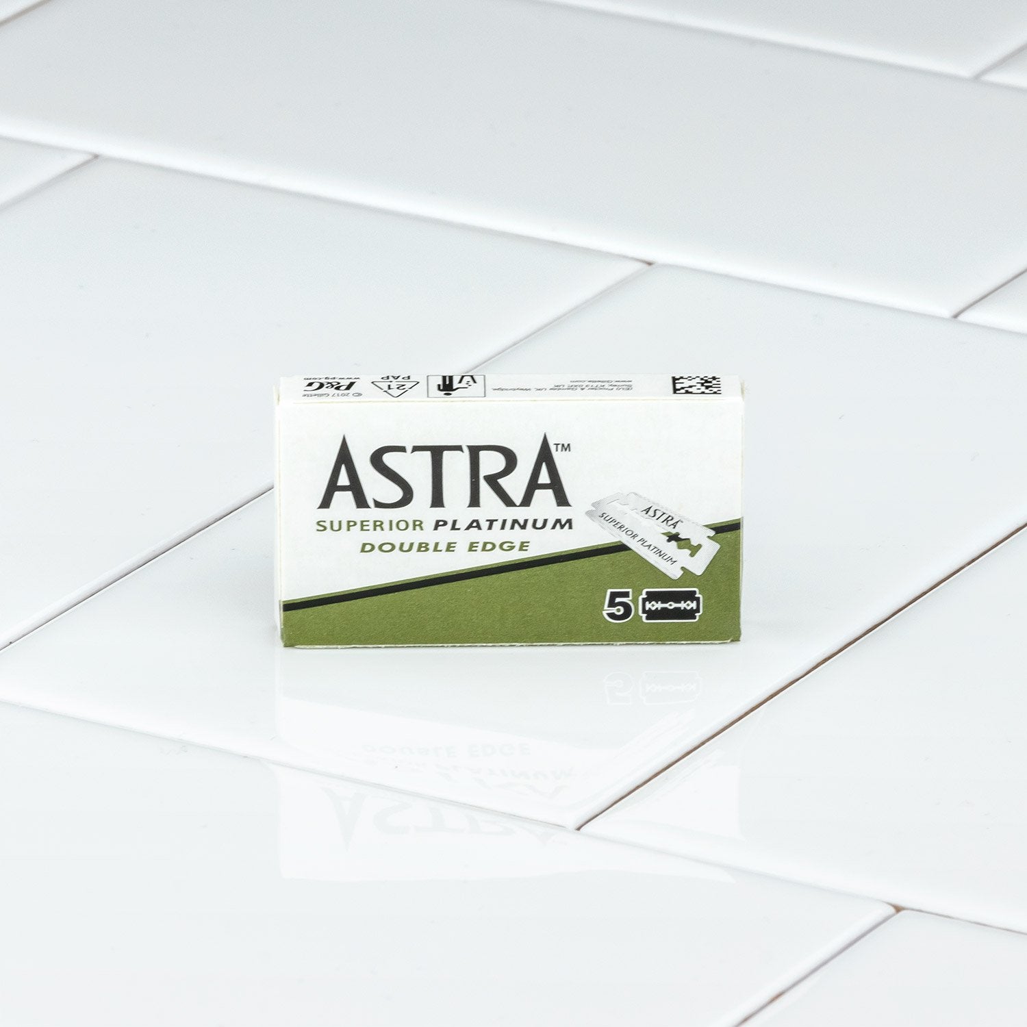 Astra Platinum Double Edge Razor Blades 1 Pack of 5 Blades from Astra