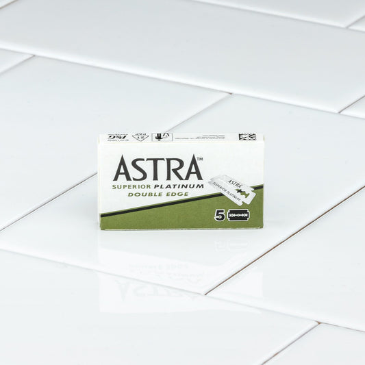 Astra Platinum Double Edge Razor Blades 1 Pack of 5 Blades from Astra