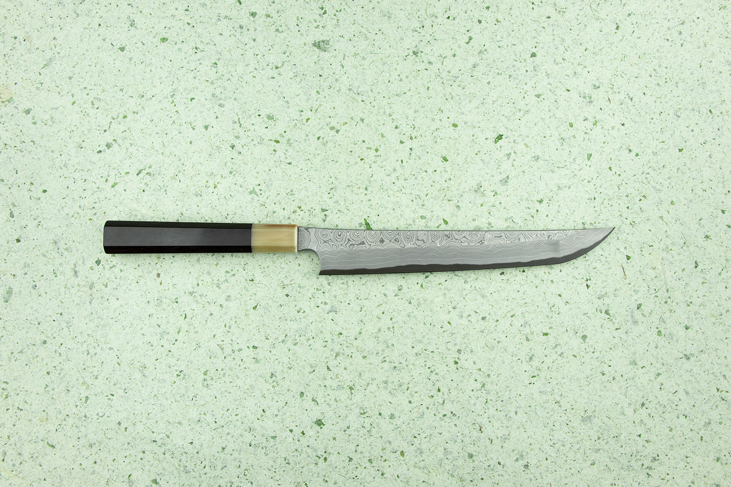 Nigara Anmon Aogami Damascus Sakimaru Takobiki 240mm