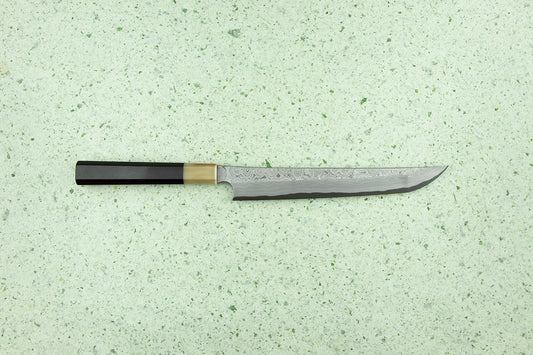 Nigara Anmon Aogami Damascus Sakimaru Takobiki 240mm