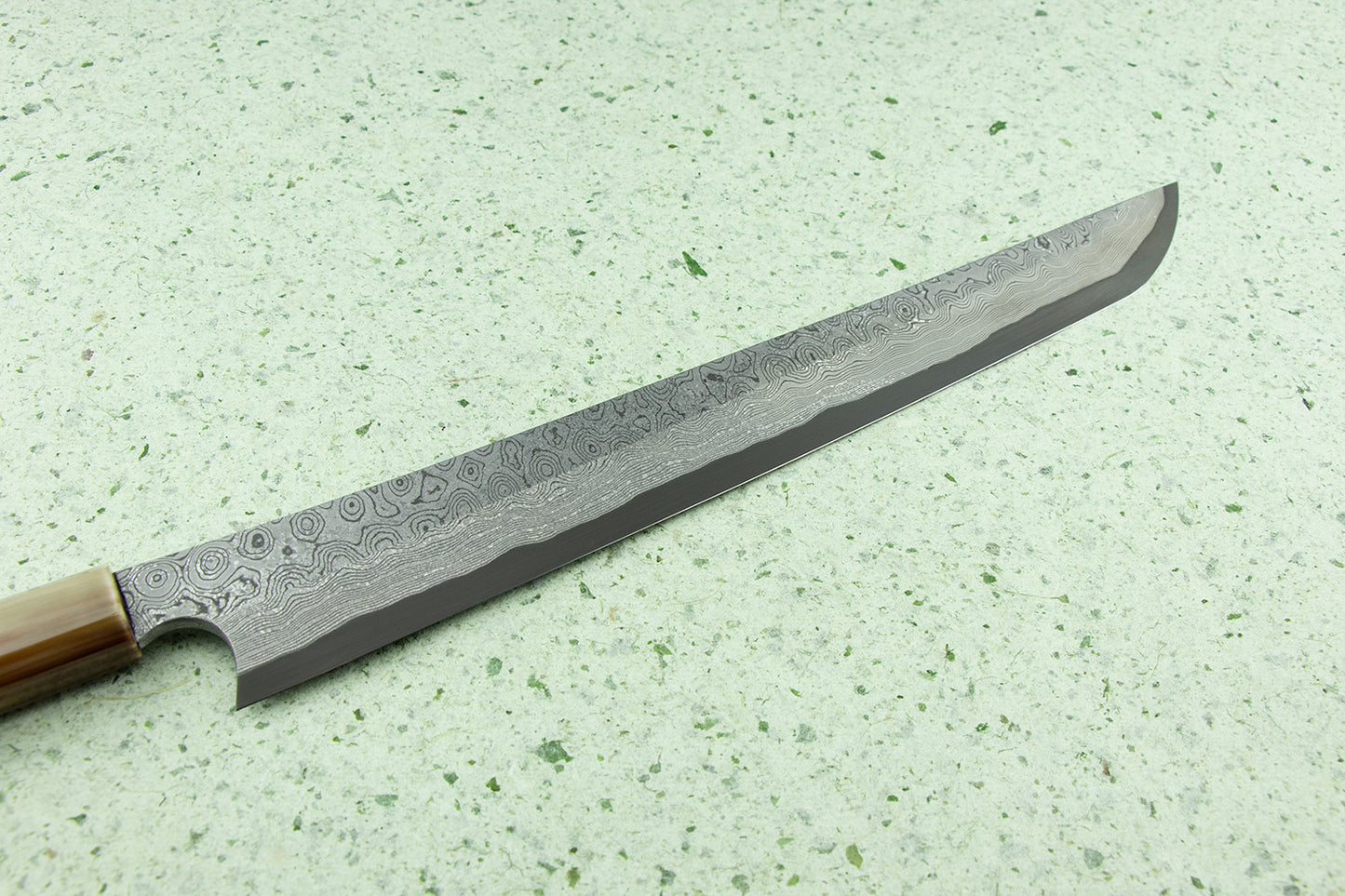 Nigara Anmon Aogami Damascus Sakimaru Takobiki 330mm