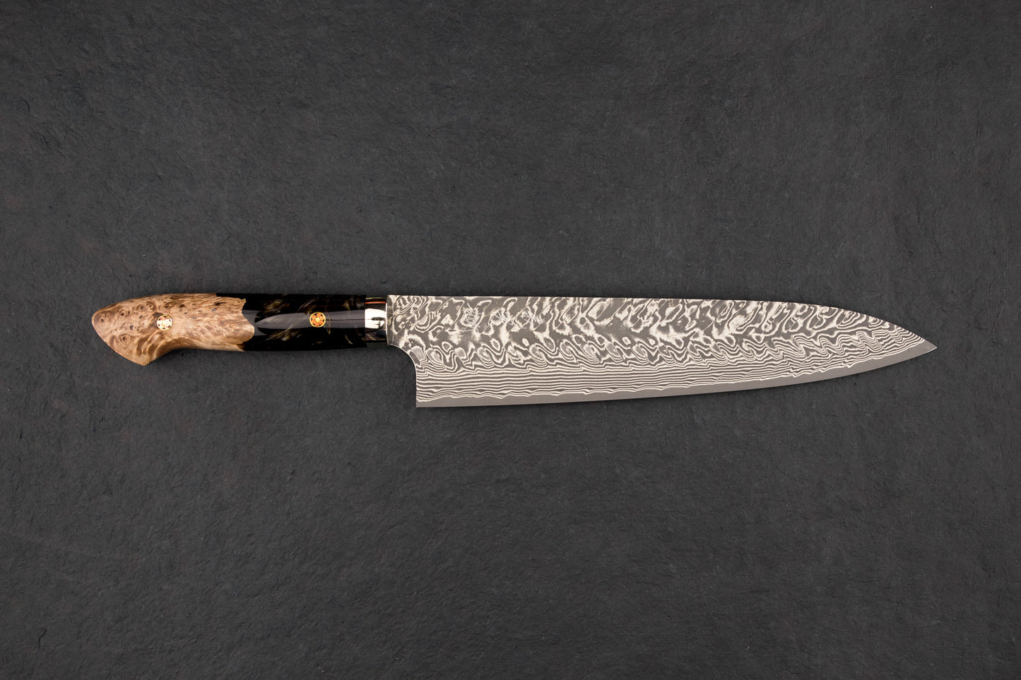 Yoshimi Kato SG2 Black Damascus Western Gyuto 240mm