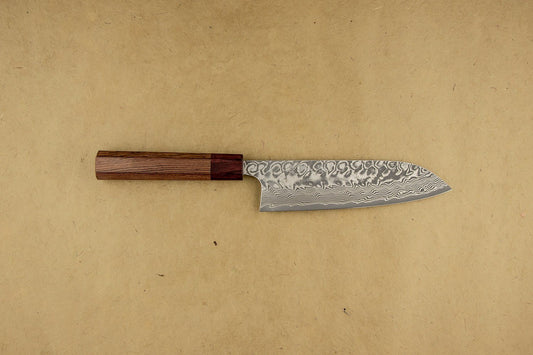 Yoshimi Kato SG2 Black Damascus Santoku 165mm