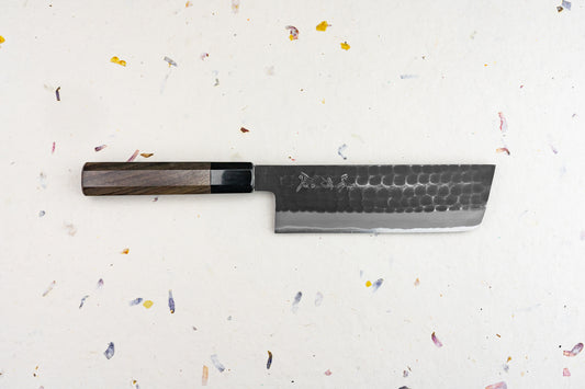 Mutsumi Hinoura "Ajikataya" Shirogami Tsuchime Nakiri 165mm