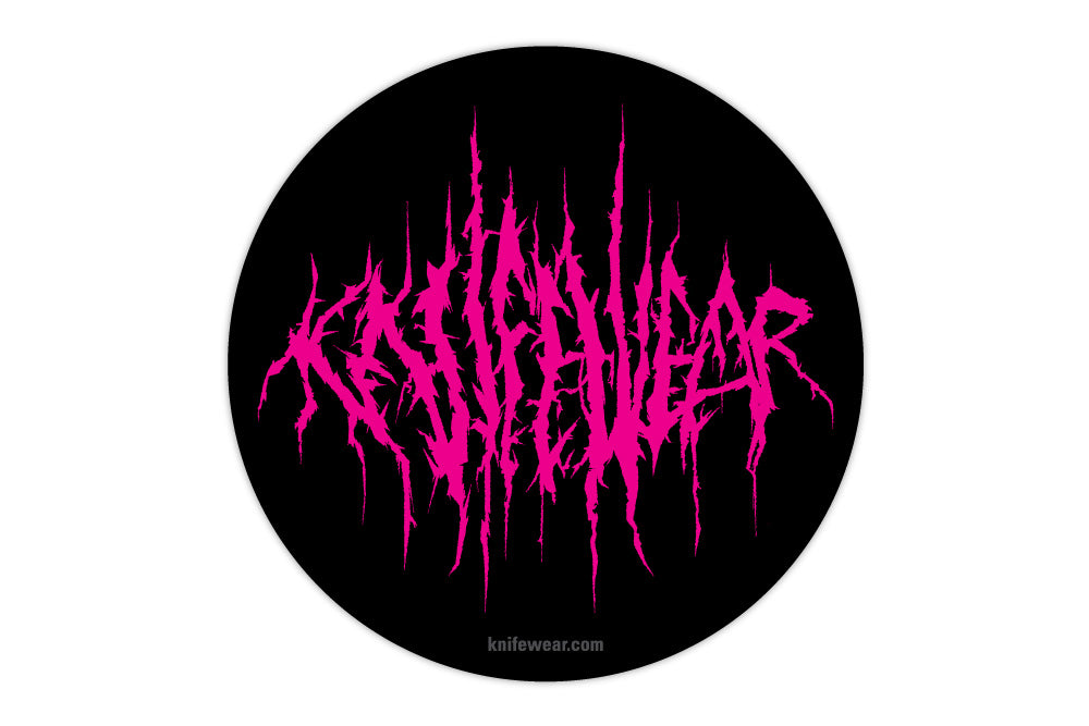 Knifewear Pink Metal Sticker