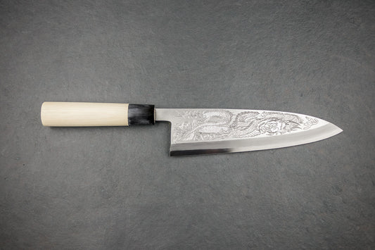 Sakai Takayuki Michiko Special Engraved Deba 240mm "Dragon"