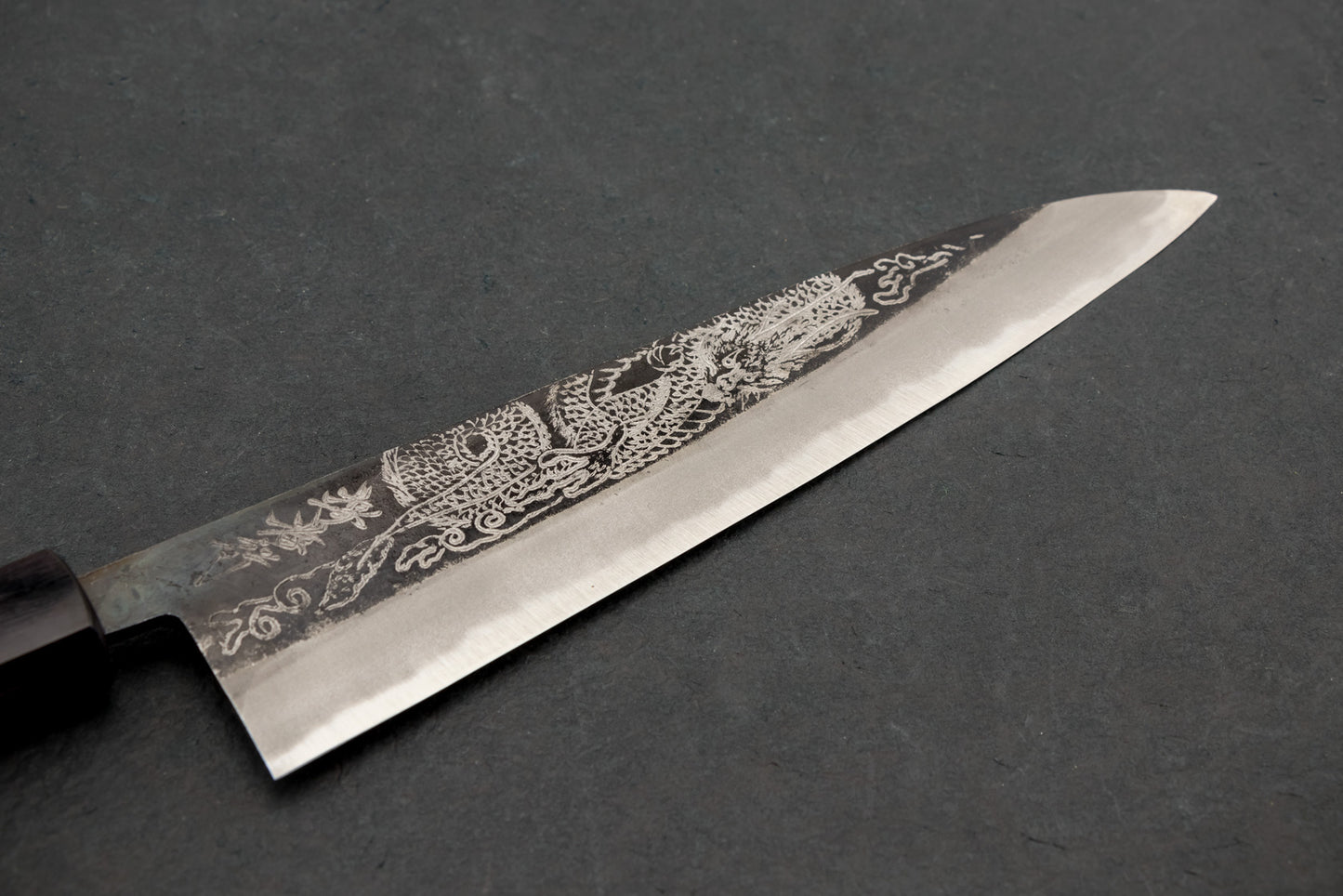 Sakai Takayuki Michiko Special Engraved Aogami Gyuto 210mm "Dragon"