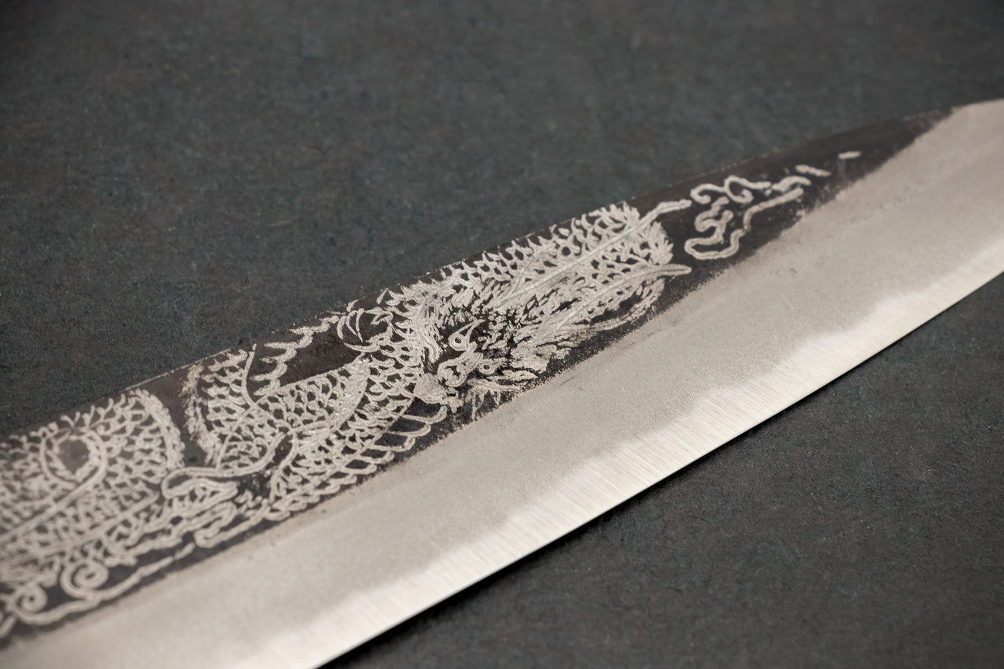 Sakai Takayuki Michiko Special Engraved Aogami Gyuto 210mm "Dragon"