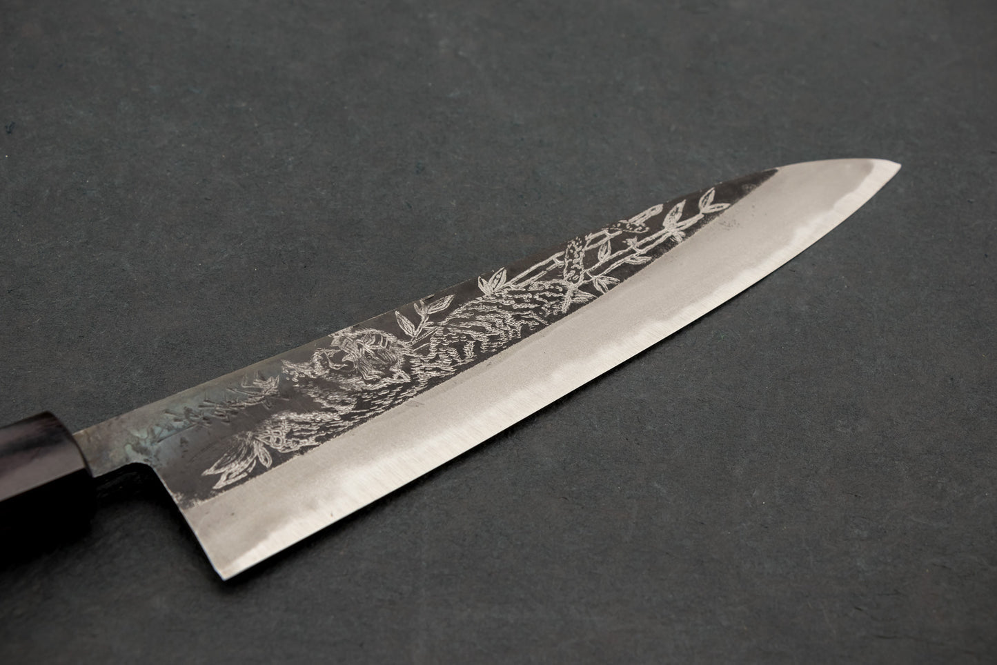 Sakai Takayuki Michiko Special Engraved Aogami Gyuto 210mm "Tiger"