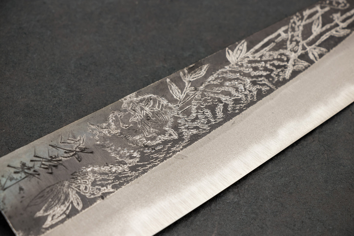 Sakai Takayuki Michiko Special Engraved Aogami Gyuto 210mm "Tiger"