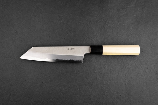 Sakai Kikumori Kikuzuki Rin Kiritsuke Santoku 180mm