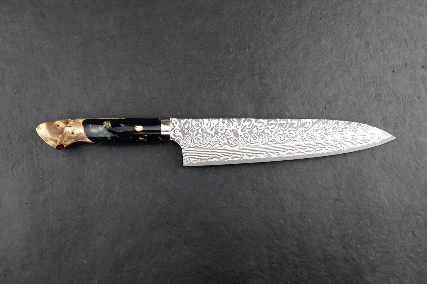 Yoshimi Kato SG2 Black Damascus Western Gyuto 240mm