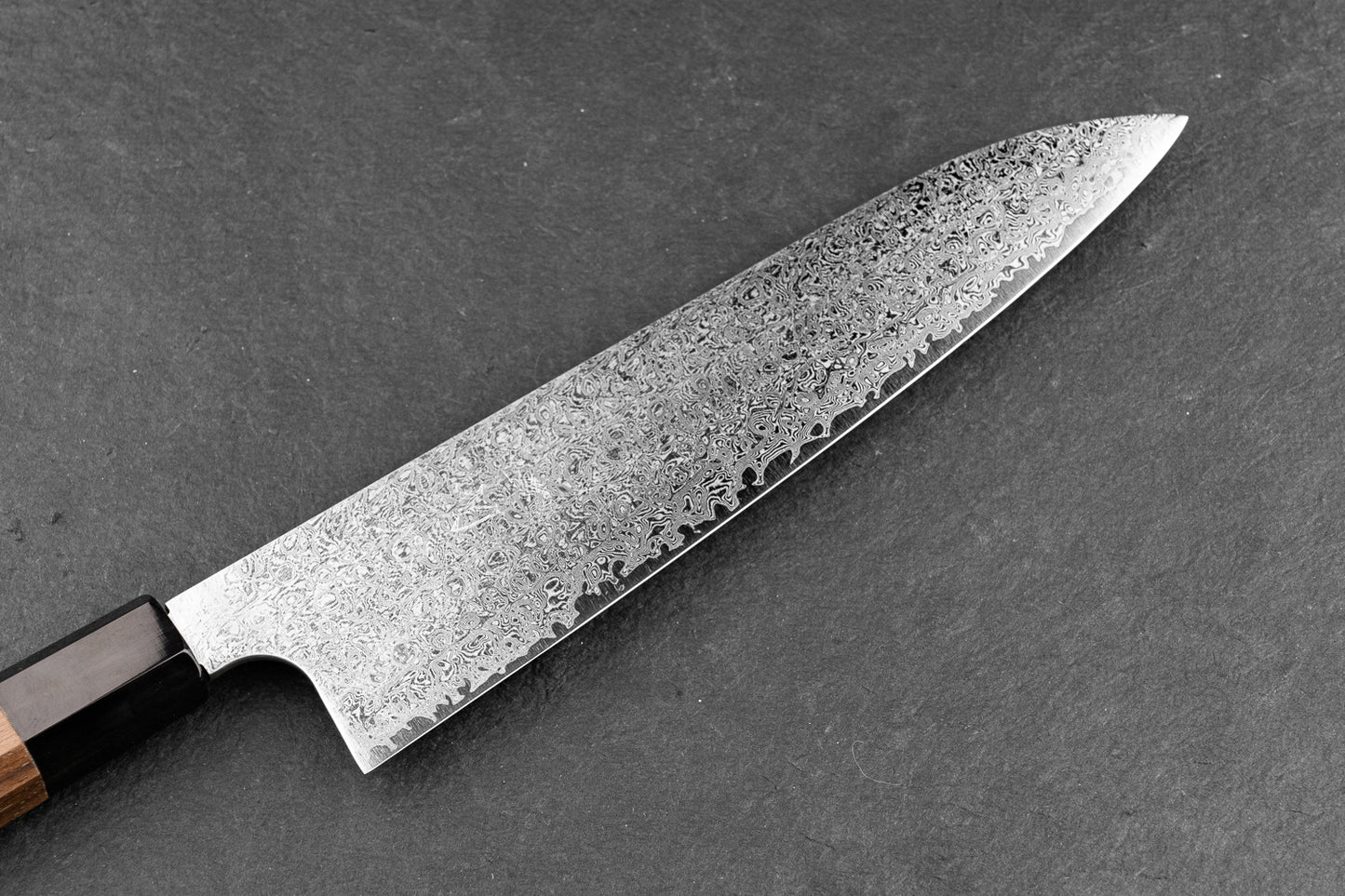 Hatsukokoro Ginyo Ginsan Damascus Gyuto 210mm